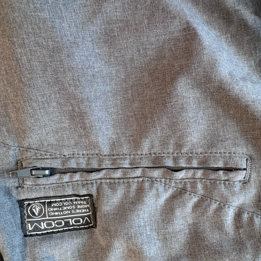 Volcom Light Gray Flat Front Shorts - image 4